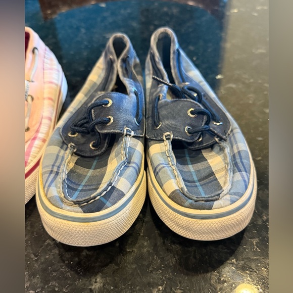 3 Pairs of Sperry Plaid Canvas Boat Shoes Lot Size 7 - Picture 11 of 12